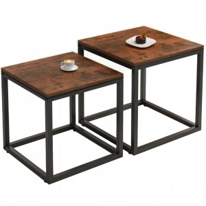 Zestaw Stolików Kawowych 2w1 LOFT INDUSTRIALNY