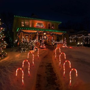 Zestaw Lamp Solarnych Laska Cukrowa LED 37 cm