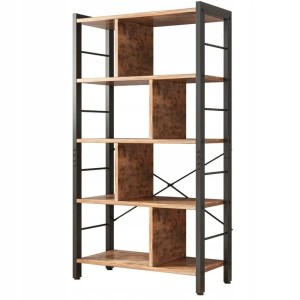 Regał Drabinka Loft 154 cm – Industrialny Rustykalny Brąz i Metal