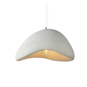 Lampa wisząca w stylu Wabi-Sabi biała 