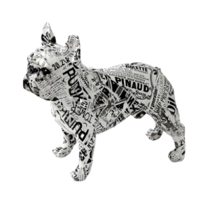 Figurka Psa w Stylu Street Art Graffiti Ręcznie Malowana Żywica