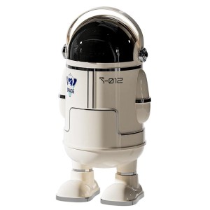 Kosz na śmieci Astronauta 18L – Duży, Obrotowa pokrywa, Design Nordic do pokoju i biura