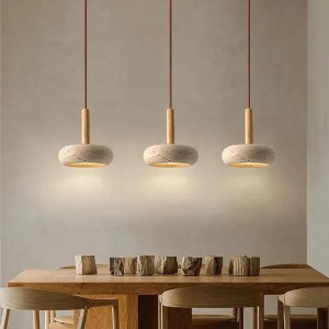Lampa Wisząca Wabi Sabi Trawertyn LED 12W – Żółty Kamień Design 2026