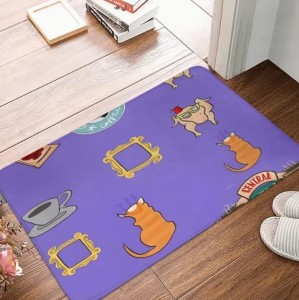 Wycieraczka Domowa w Stylu Kultowego Serialu – Miękka Mikrofibra, Antypoślizgowa