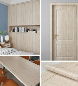 Wodoodporna Okleina Samoprzylepna – Renowacja Mebli i Kuchni, Efekt Drewna