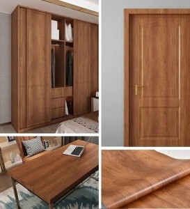 Wodoodporna Okleina Samoprzylepna – Renowacja Mebli i Kuchni, Efekt Drewna