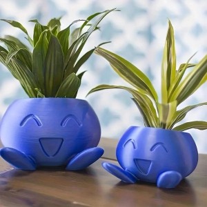 Doniczka Oddish na Sukulenty – Ceramiczna Figurka Pokemon Dekoracja na Biurko i Prezent dla Gracza
