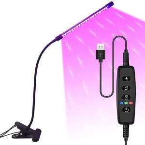 Lampa LED do Doświetlania Roślin Wzrostu USB Timer 1-4 Głowice