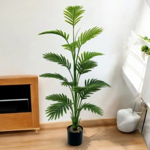 Sztuczna Palma – 15 Realistycznych Liści – Tropikalna Dekoracja do Domu i Biura