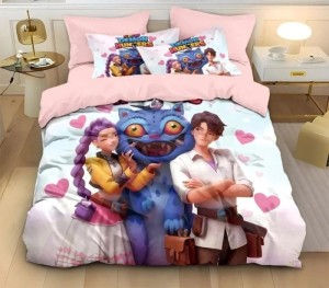 Komplet Pościeli K-pop Demon Hunters – Miękka Pościel z Mikrofibry, Różne Rozmiary