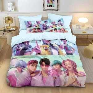 Komplet Pościeli K-pop Demon Hunters – Miękka Pościel z Mikrofibry, Różne Rozmiary