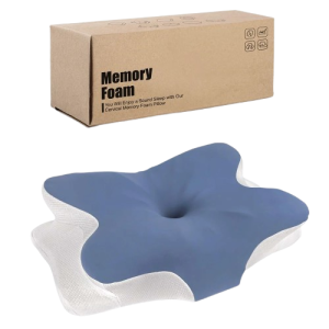 Poduszka Ortopedyczna Profilowana Memory Foam – Ergonomiczna Poduszka pod Szyję do Spania na Boku, Plecach i Brzuchu – Chłodząca i Oddychająca