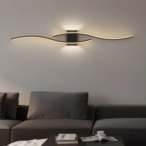 Lampa Ścienna LED Fala Slim – Inteligentne Oświetlenie z Pilotem 60cm