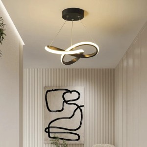 Złota Lampa Wisząca LED Nordic 30cm Nowoczesna Lampa do Jadalni