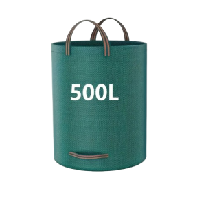 Wytrzymały Worek na Odpady Ogrodowe PP – Wielokrotnego Użytku 500L Mocny Worek na Liście i Trawę  