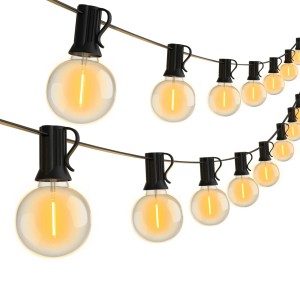 Girlanda Ogrodowa LED G40 Zewnętrzna Girlanda Świetlna IP45  18m Ciepłe Oświetlenie na Taras i do Ogrodu