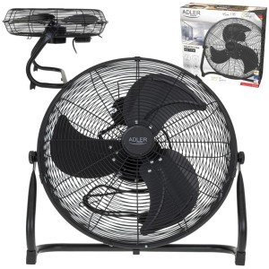 Cyrkulator Powietrza Adler AD 7334 – Metalowy Wentylator Podłogowy 200W, 45cm 