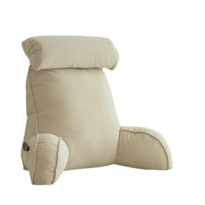 Poduszka do Czytania na Łóżko z Podłokietnikami i Zagłówkiem – Duże Podparcie Lędźwiowe, 75x40x50 cm