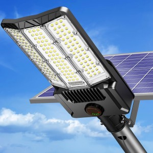 Mocna Lampa Solarna Uliczna LED 8000W 800000LM – Latarnia z Czujnikiem Ruchu i Pilotem, IP65  1xSolar