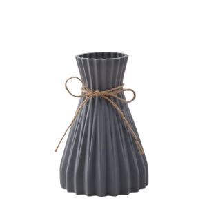 Wazon Origami Nowoczesny – Plisowany Wazon Plastikowy 18cm Nietłukący  Skandynawski Styl 