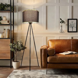 Lampa Podłogowa Trójnóg Nordycka 3 Barwy Światła | Nowoczesna Lampa Stojąca do Salonu i Sypialni 