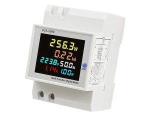 Cyfrowy Licznik Energii 6w1 na Szynę DIN | AC 40-300V 100A
