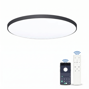 Inteligentna Lampa Sufitowa LED 47cm – 80W – Ściemnialna z Pilotem i Aplikacją – Nowoczesne Oświetlenie