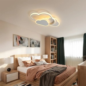 Nowoczesna Lampa Sufitowa LED Chmurka 32W Ściemnialna Pilot 