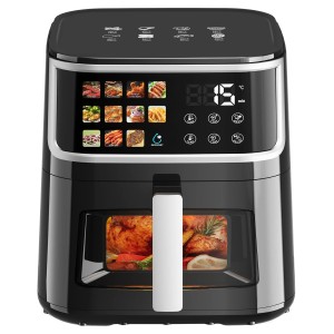 Frytkownica Beztłuszczowa Air Fryer 8L 1700W Okienko Dotykowy Ekran 11 Programów
