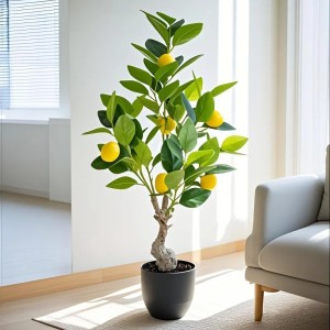 Sztuczne Drzewko Cytrynowe w Doniczce 90 cm – Jak Prawdziwe 
