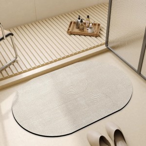 Szybkoschnąca Antypoślizgowa Mata Łazienkowa z Diatomitu 