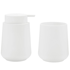 Elegancki Zestaw Łazienkowy Nova One Dozownik Mydła i Kubek 320ml