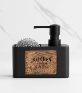 Organizer Kuchenny 2w1 Dozownik na Płyn do Naczyń z Miejscem na Gąbkę 200ml