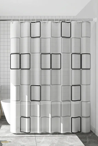 Zasłona prysznicowa antypleśniowa z mocowaniem  