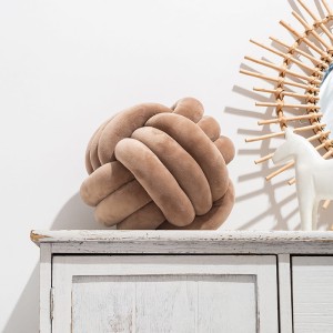  Dekoracyjna poduszka w kształcie splotu okrągła 28 cm