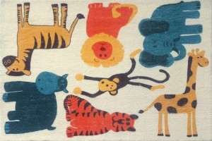 Dywan do pokoju dziecięcego ze wzorami antypoślizgowy